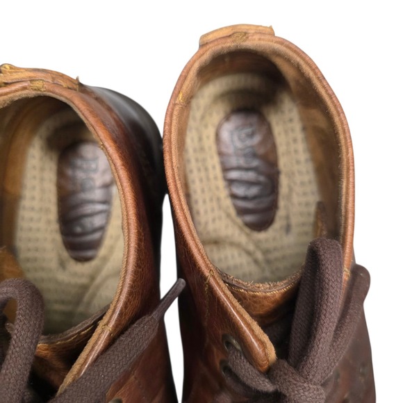 Børn Boulder Brown Leather Ankle Boots Men's 11 Distressed Lace-Up Casual Boot - Picture 8 of 9